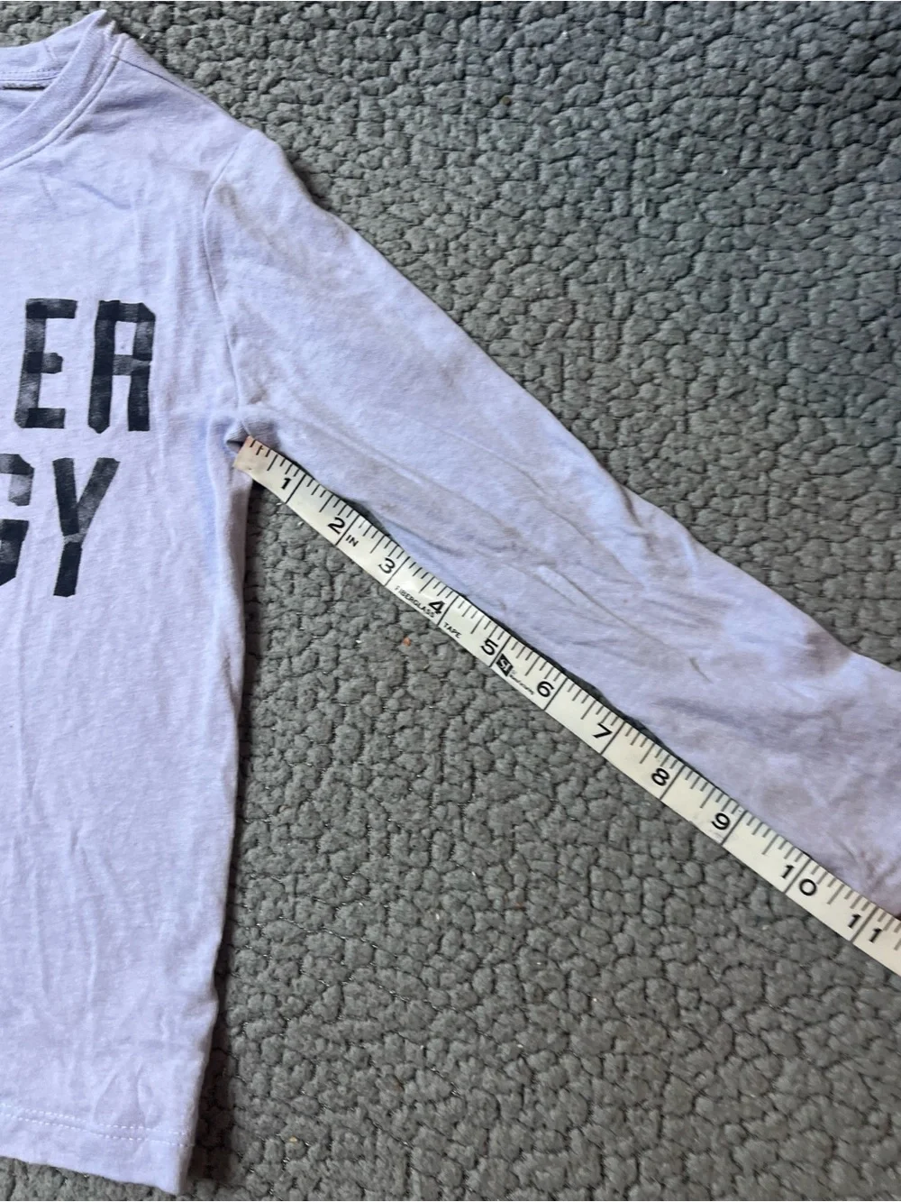 Old Navy Toddler 5T Purple Long Sleeve Crew Neck Graphic Cotton Tee